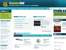 Tablet Screenshot of businessowl.co.za